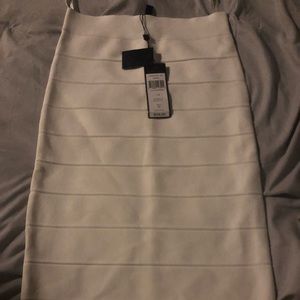 White BCBG skirt